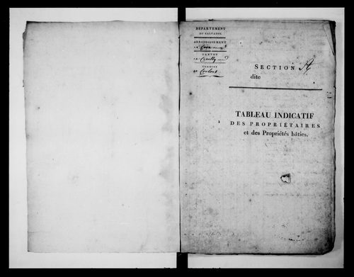 état de section (1813)