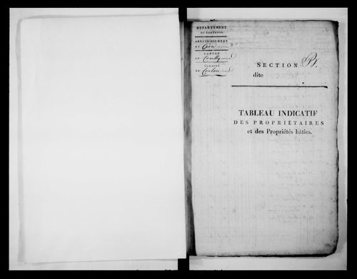 état de section (1813)