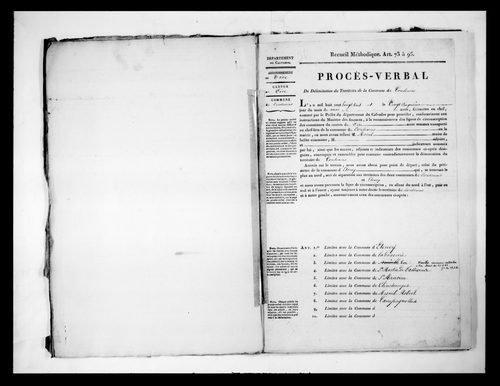 Procès-verbal de délimitation du territoire