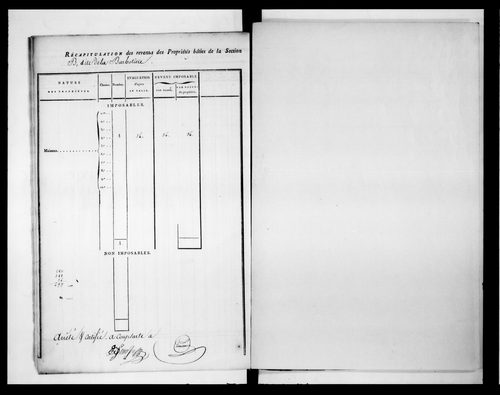 état de section (s.d.)