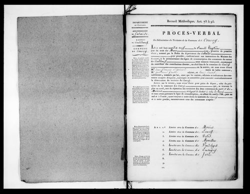 Procès-verbal de délimitation du territoire