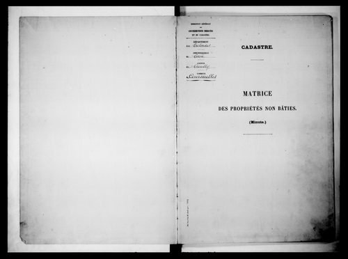 matrice cadastrale des propriétés non bâties