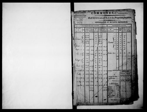 matrice cadastrale des propriétés foncières (bâties et non bâties)