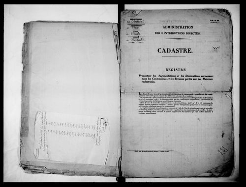 matrice cadastrale des propriétés foncières (bâties et non bâties)