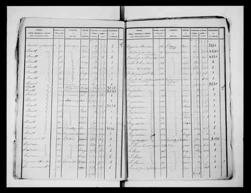état de section (1826)