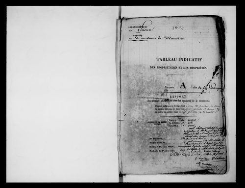 état de section (1826)