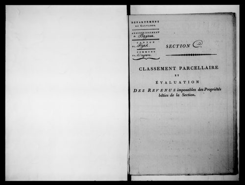 état de section