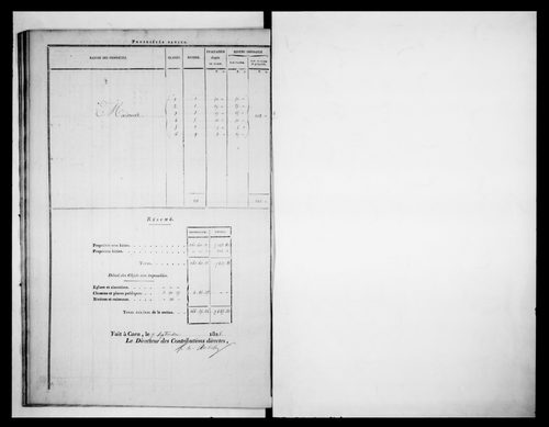 état de section