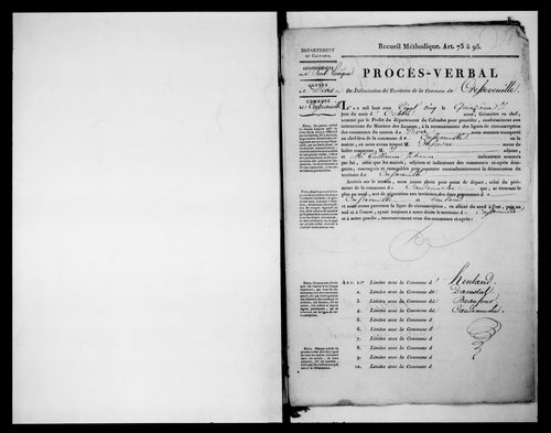 Procès-verbal de délimitation du territoire