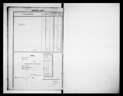 état de section
