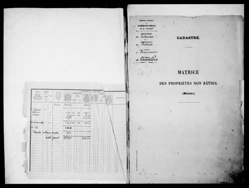 matrice cadastrale des propriétés non bâties