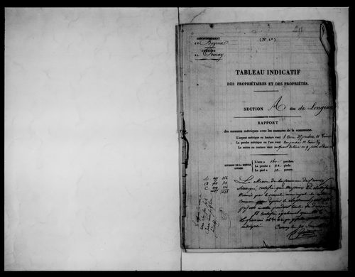 état de section