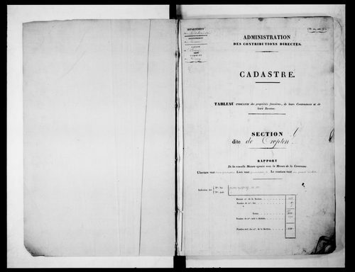 état de section (1829)