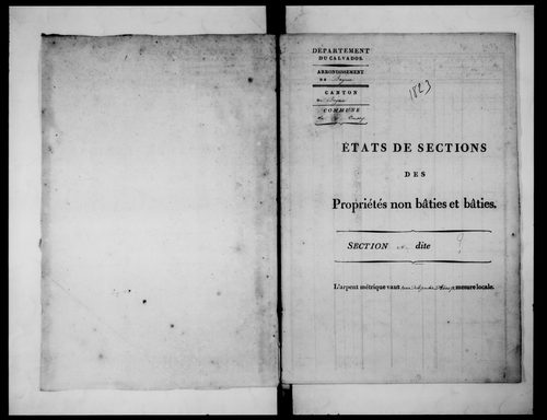 état de section