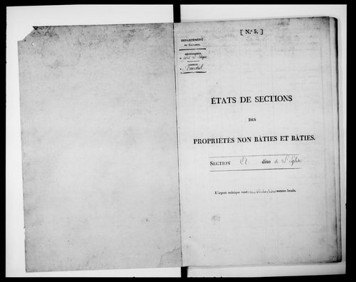 état de section