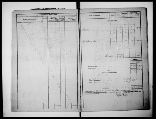 matrice cadastrale des propriétés foncières (bâties et non bâties), 1831-1913, 1er vol. (folios 1-432)