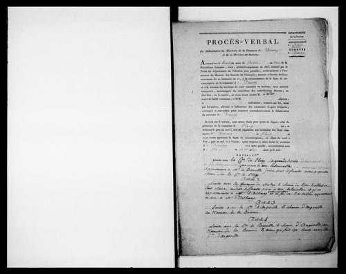 Procès-verbal de délimitation du territoire