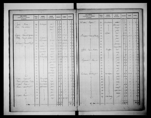 état de section