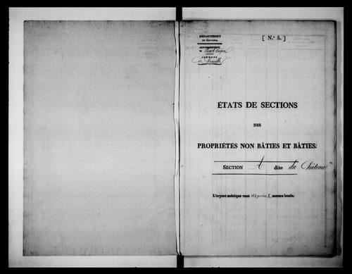 état de section