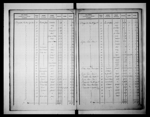 état de section