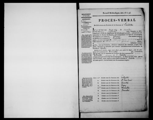 Procès-verbal de délimitation du territoire