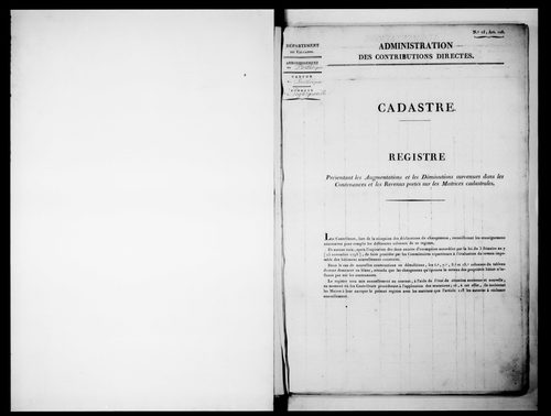 matrice cadastrale des propriétés foncières (bâties et non bâties)