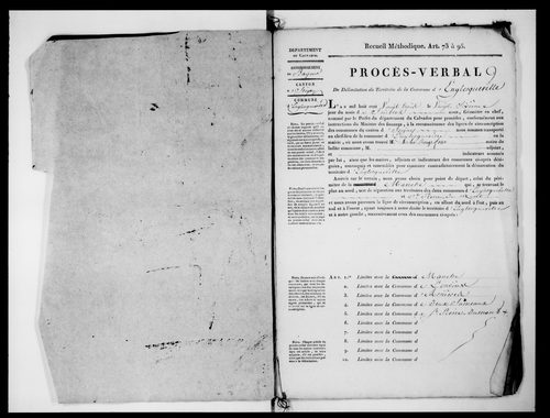 Procès-verbal de délimitation du territoire