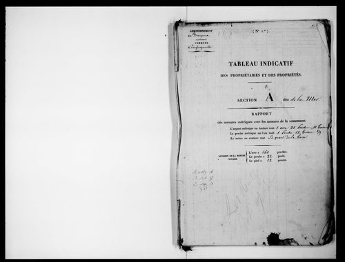 état de section (1824)