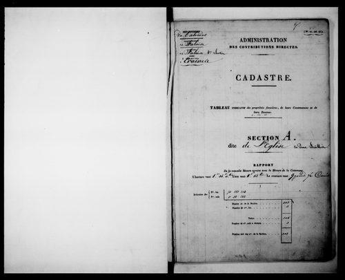 état de section (1829)
