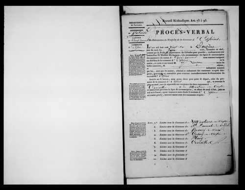 Procès-verbal de délimitation du territoire