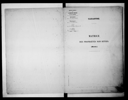 matrice cadastrale des propriétés non bâties