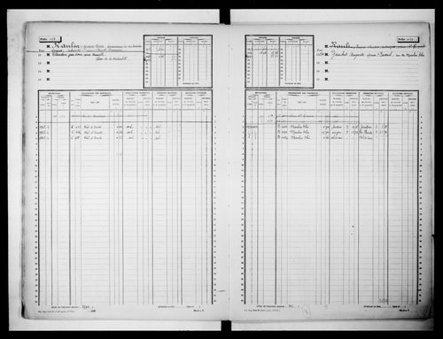 matrice cadastrale des propriétés non bâties, 1913-1971, 3e vol. (folios 1011-1602)