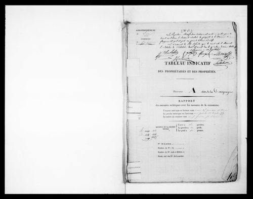 état de section