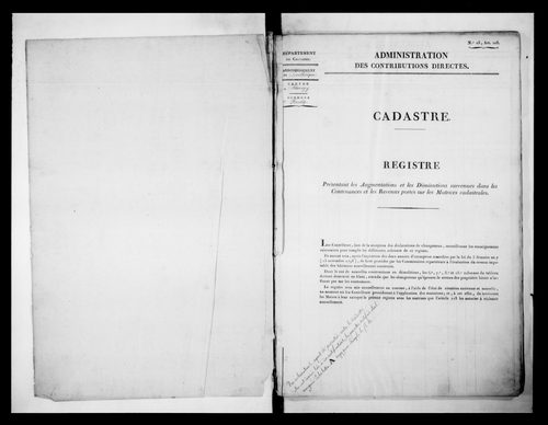 matrice cadastrale des propriétés foncières (bâties et non bâties)