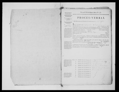 Procès-verbal de délimitation du territoire