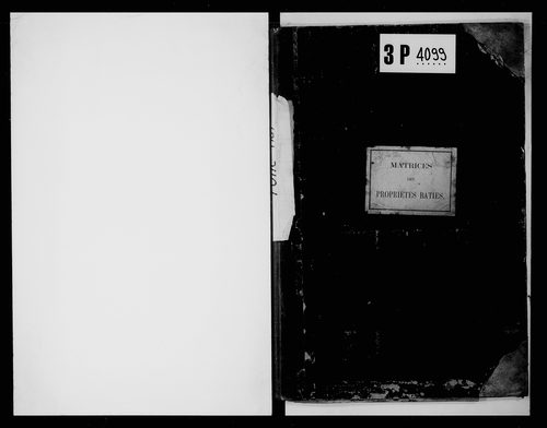 matrice cadastrale des propriétés bâties