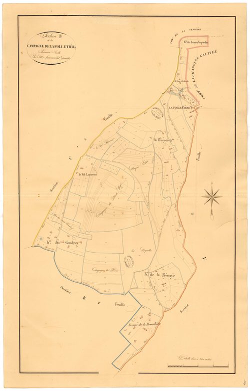 Section B1 de la campagne de la Folletière