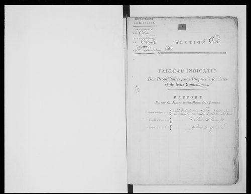 état de section