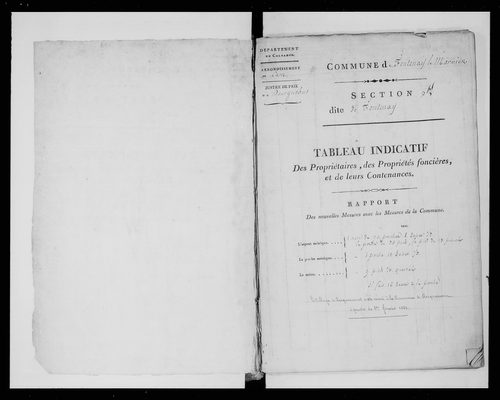 état de section