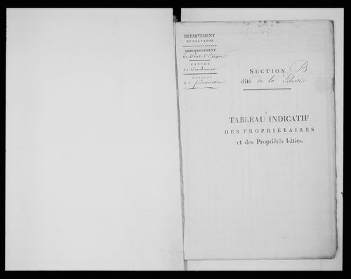 état de section