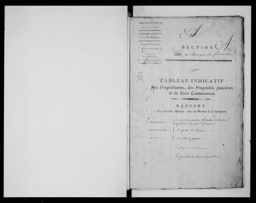 état de section