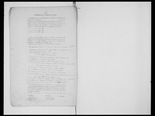 état de section