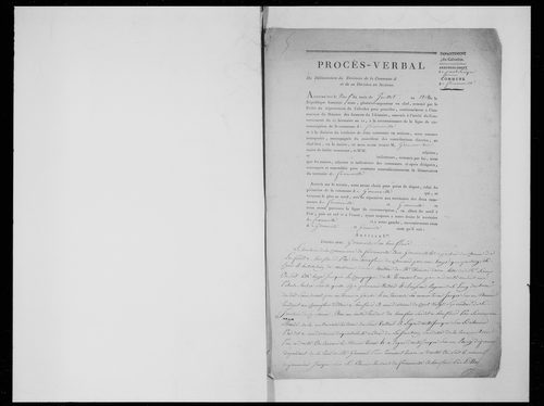 état de section