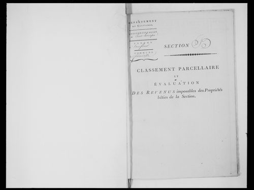état de section