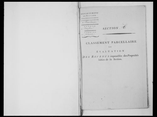 état de section