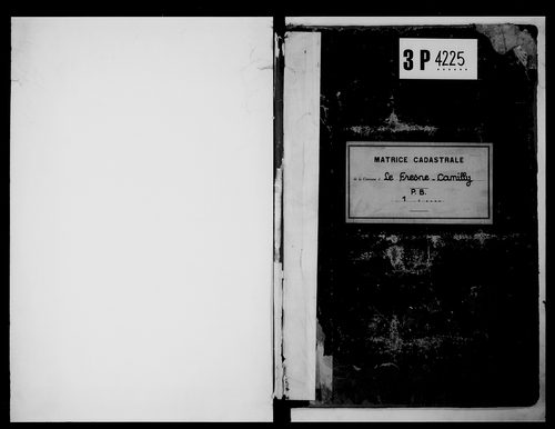 matrice cadastrale des propriétés bâties