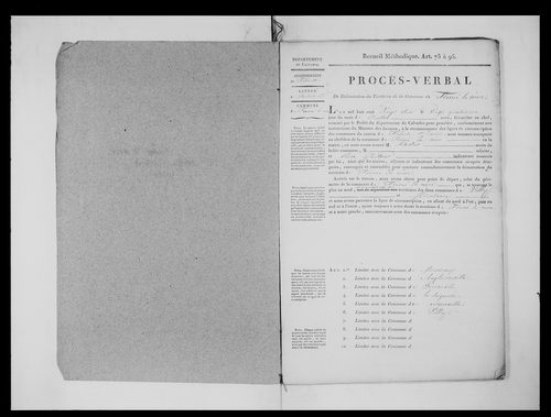 Procès-verbal de délimitation du territoire