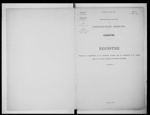 matrice cadastrale des propriétés foncières (bâties et non bâties)