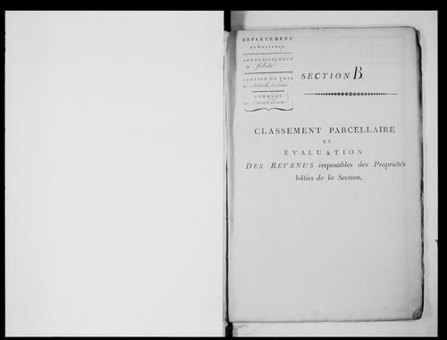 état de section