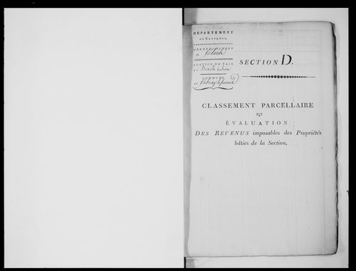 état de section